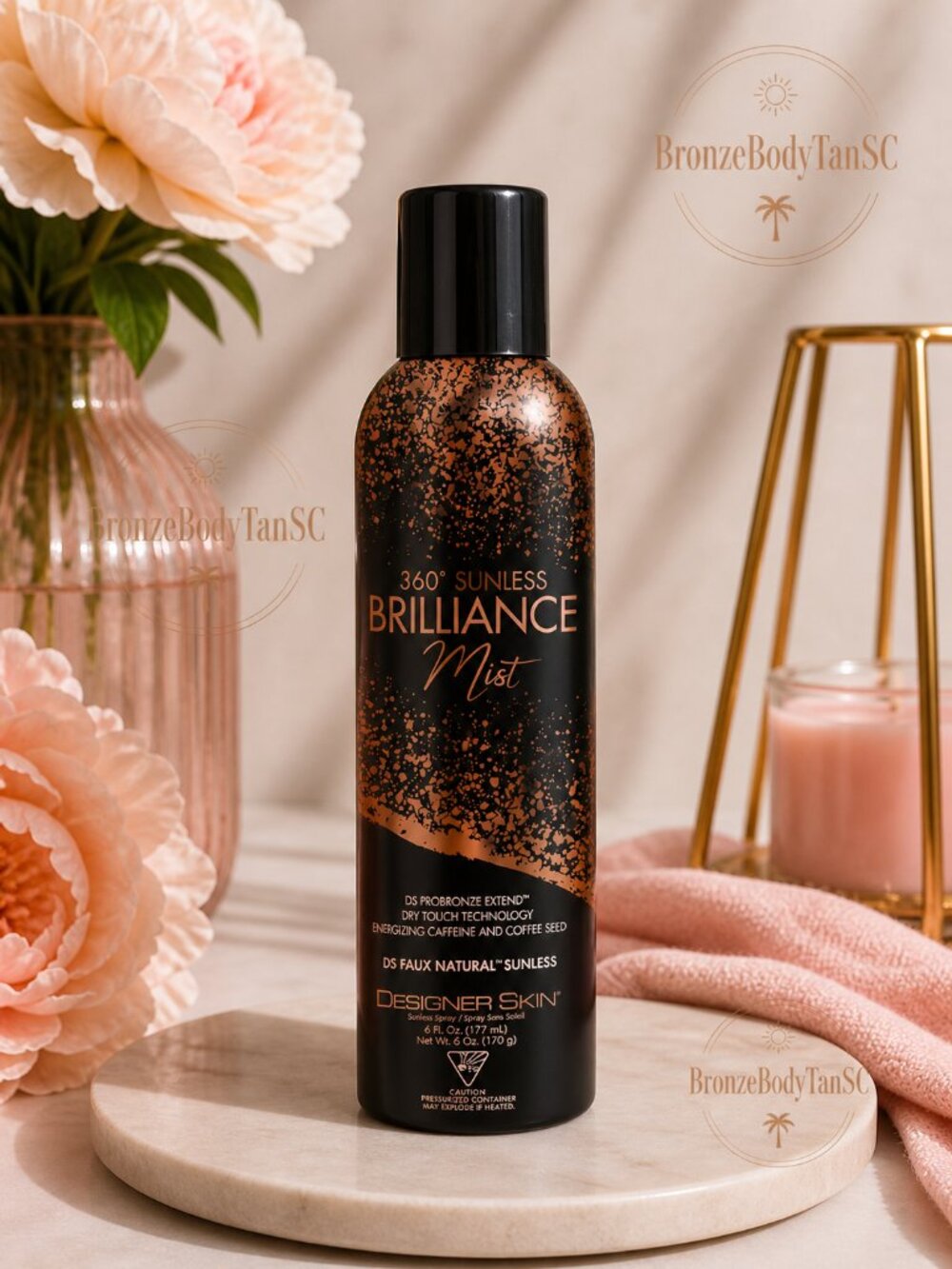 ☀️ 360 Sunless Brilliance Mist ☀️ Designer Skin - Spray Faux Tan  6oz